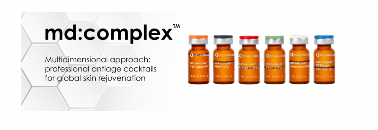  MD COMPLEX  GenX MIMETIC PEPTIDES  & GROWTH FACTORS   UNIVERZÁLNY OMLADZUJÚCI ANTIAGINGOVÝ ÚČINOK  S PEPTIDMI A RASTOVÝMI FAKTORMI  LIFTINGOVÝ, MYORELAXAČNÝ A ZOSVETĽUJÚCI ÚČINOK                     MEZOTERAPEUTICKÝ PEPTIDOVÝ KONCENTRÁT MEZOTHERAPY  BALE