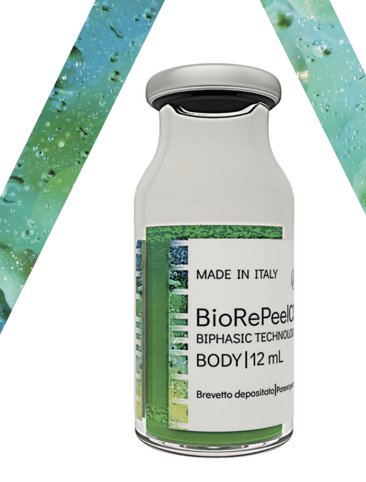BIOREPEELCL3 BODY 
Revolutionäres zweiphasiges Peeling und Biorevitalisierung in einem