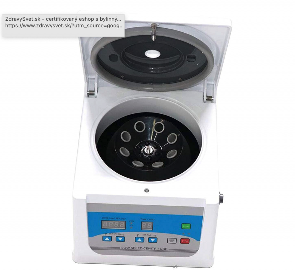 CENTRIFUGE PRP 
Zentrifuge zur Gewinnung von Blutplasma PRGF