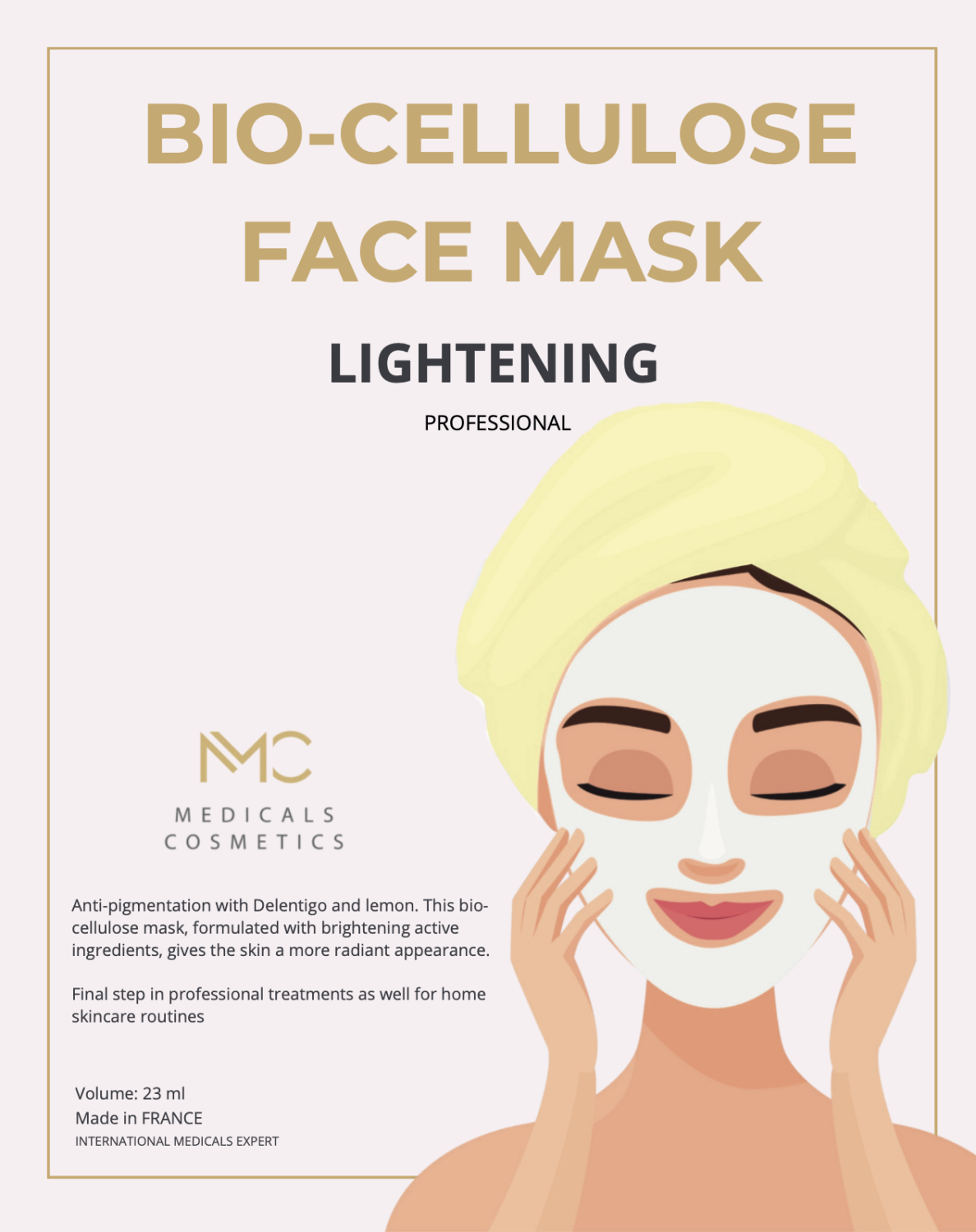 LIGHTENING FACE MASK 
Gesichtsmaske Innea Medicals Cosmetics