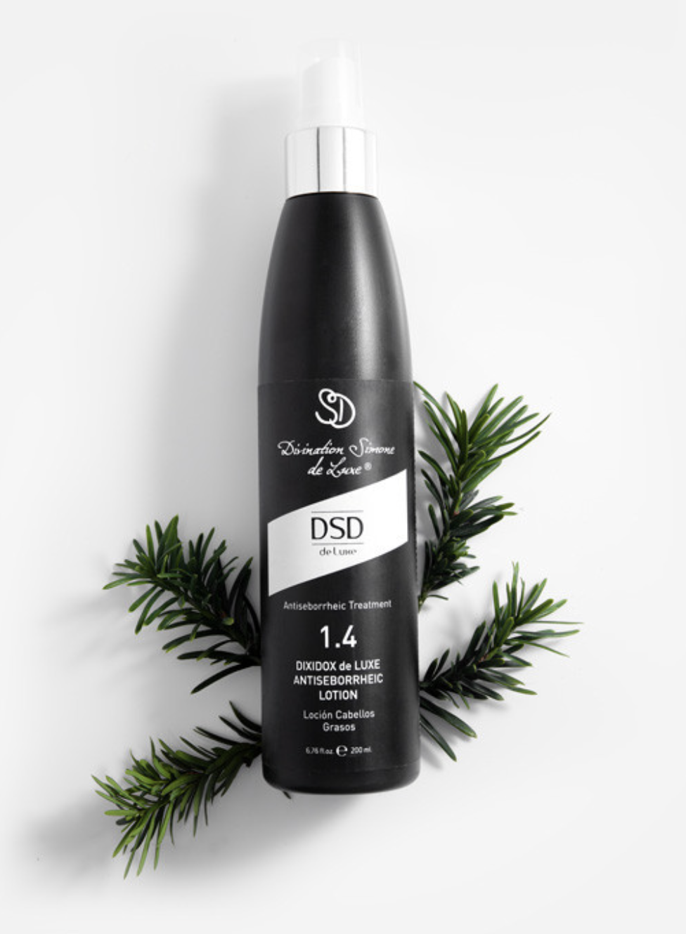 DSD SIMONE DE LUXE ANTISEBORRHEIC LOTION 
1,4L Haardünger bei Seborrhö und Schuppen. Seborrhoische Dermatitis im Haar.
