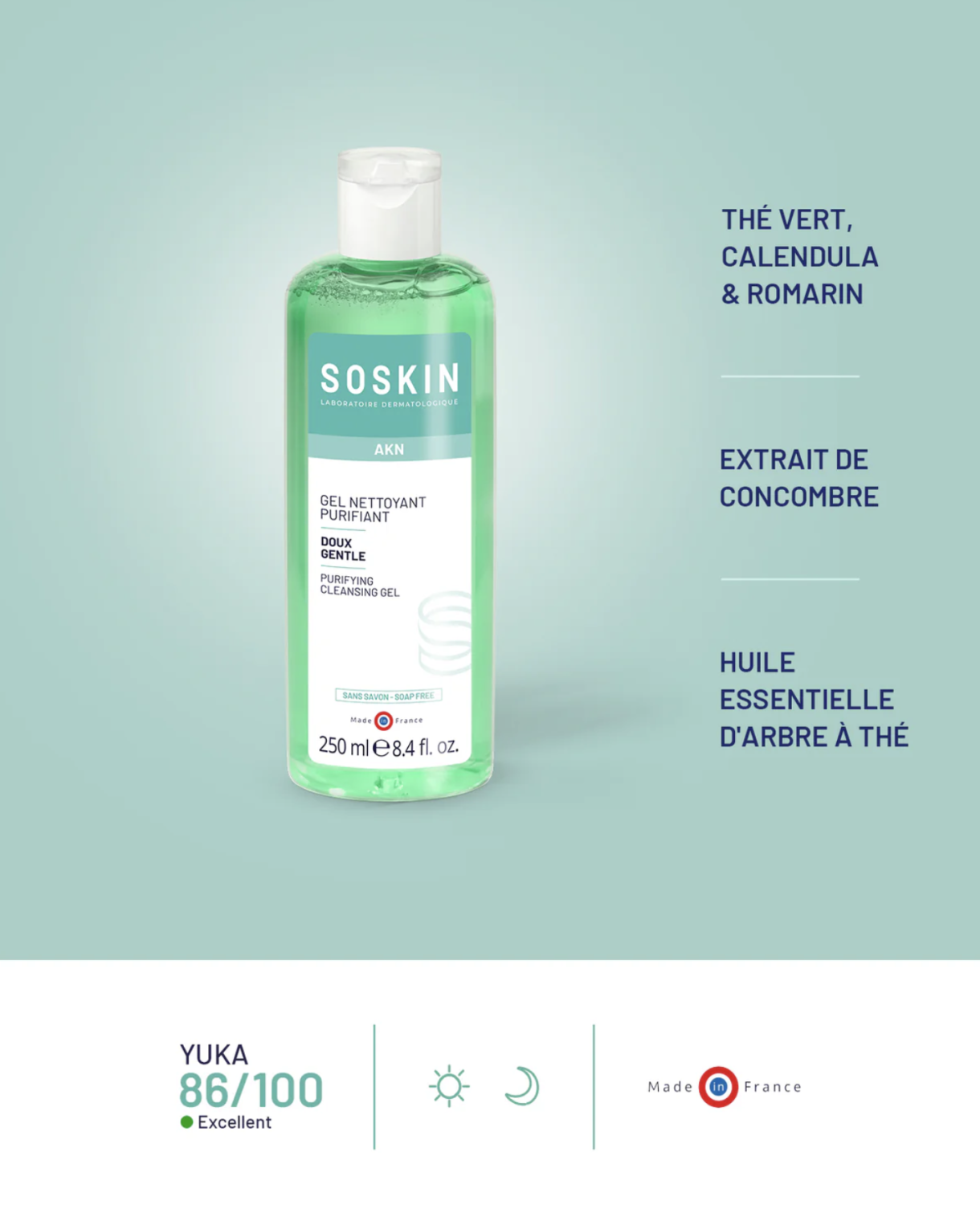 SOSKIN AKN PURIFYING CLEANSING GEL 