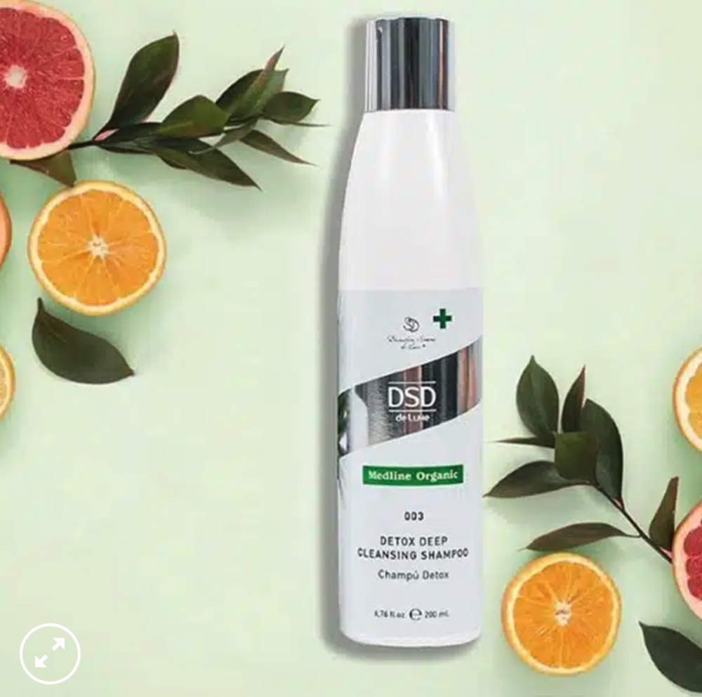 DSD SIMONE DE LUXE DETOX DEEP CLEANSING SHAMPOO 
003 Naturschampoo zur Detox- und Tiefenreinigung der Haare ohne Sulfate