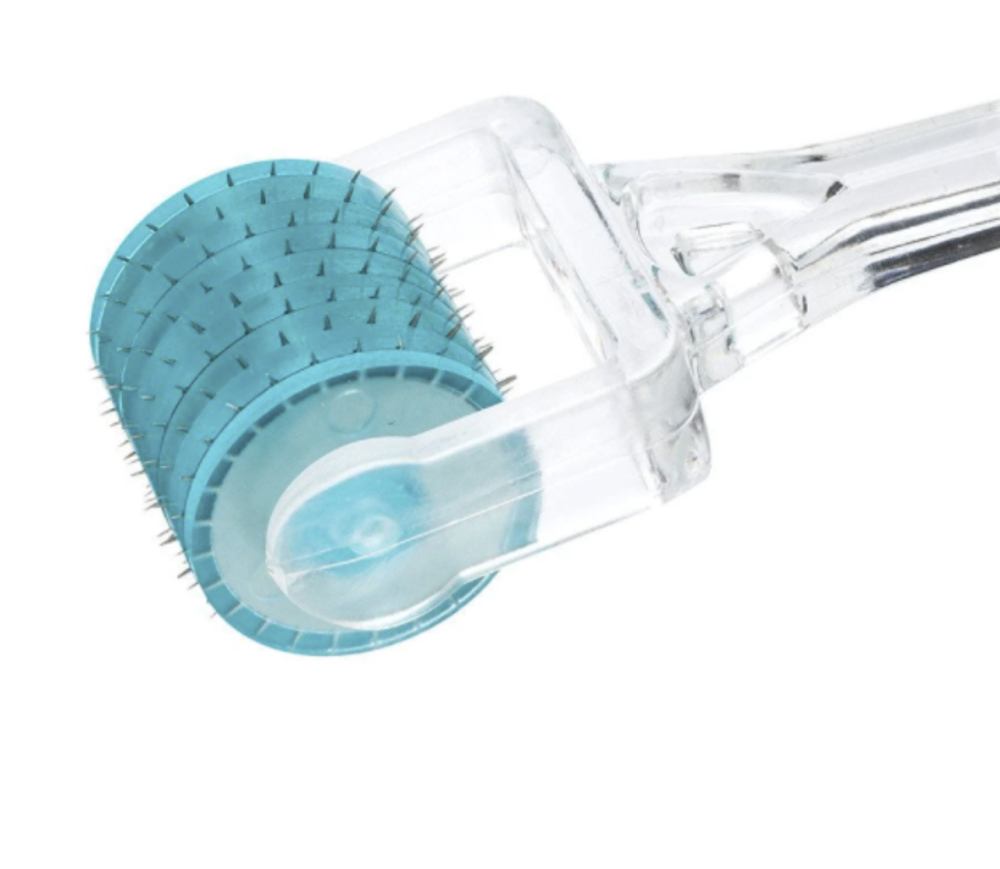 Derma Roller <br> Kosmetikgerät für Mikronadel Mesotherapie mit 100 Mikronadeln, 1mm Tiefe