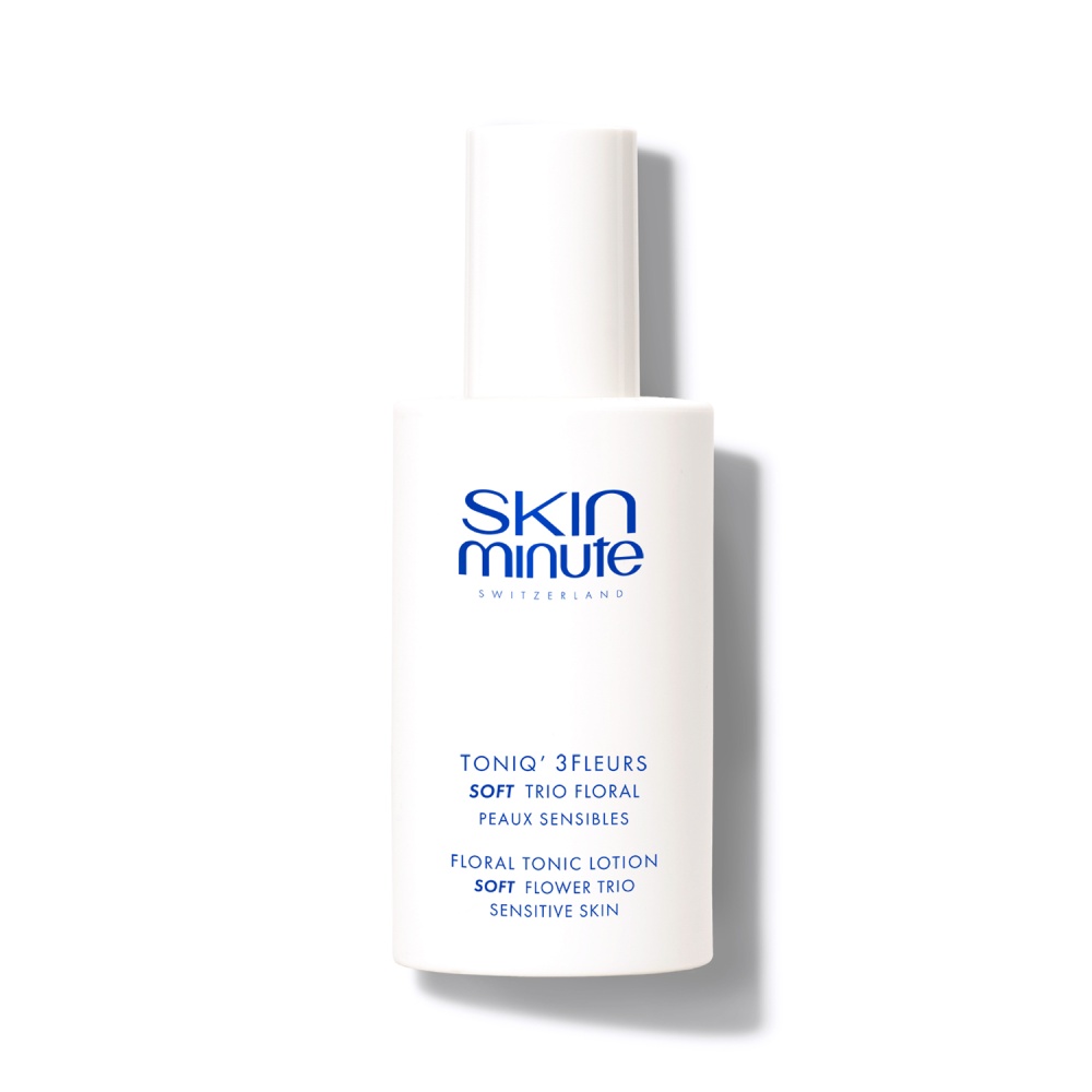 SKIN MINUTE TONIQ 3 FLEURS SOFT 
Gesichtstonikum für empfindliche Haut mit drei Blumen.