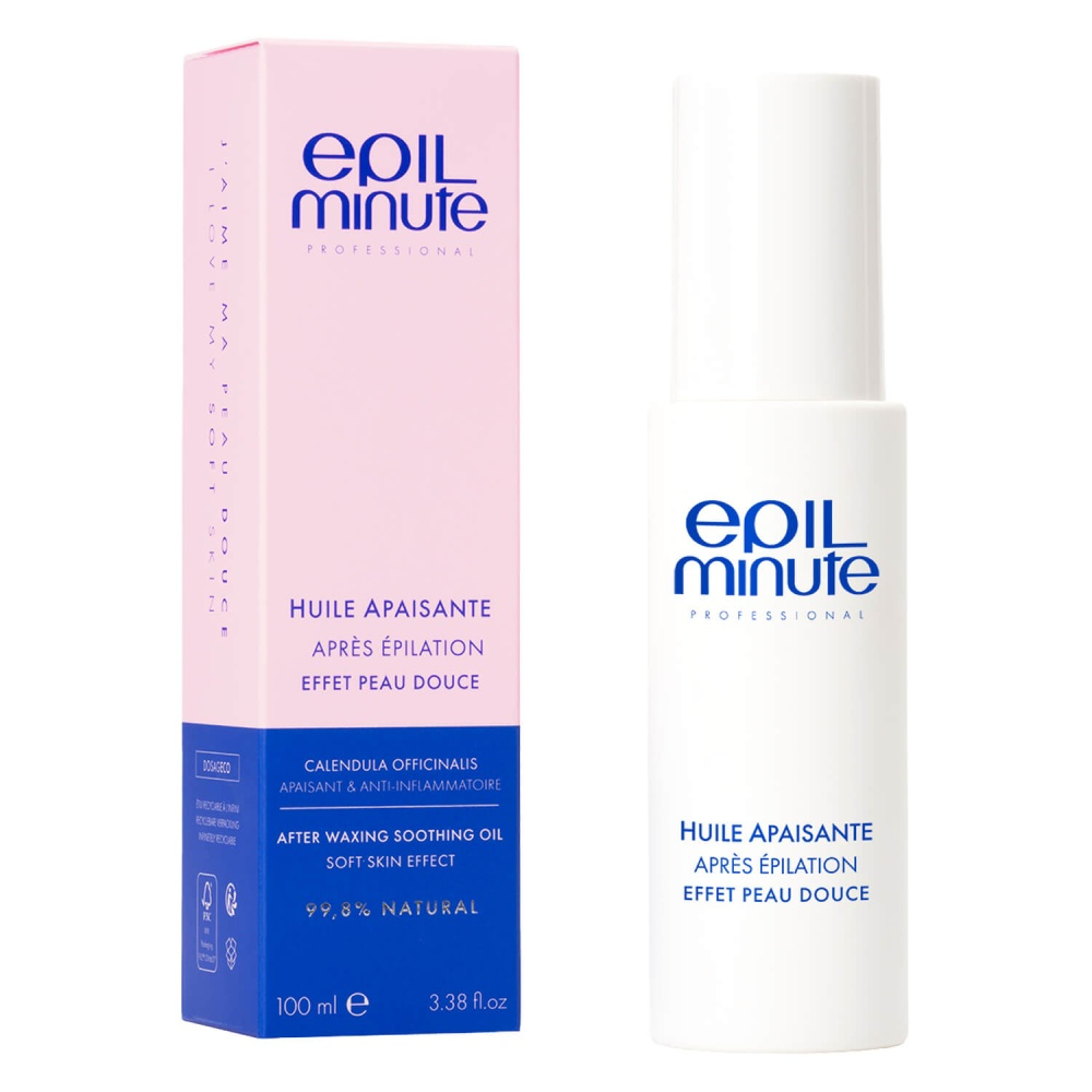 SKIN MINUTE HUILE APAISANTE   AFTER WAXING SOOTHING OIL  Zľava 50% 
Beruhigendes Öl nach der Haarentfernung Feuchtigkeitsspendendes Öl nach der Haarentfernung