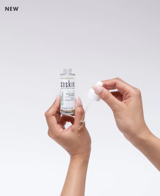 SOSKIN AGE DETOX® DOUBLE CORRECTION SERUM 
DOPPELT KORREKTUREN SERUM<br>Serum zur Reduktion von Unvollkommenheiten