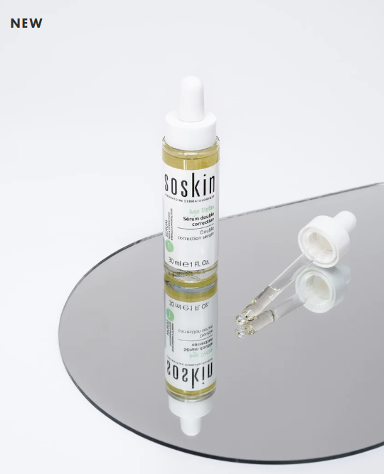 SOSKIN AGE DETOX® DOUBLE CORRECTION SERUM 
DOPPELT KORREKTUREN SERUM<br>Serum zur Reduktion von Unvollkommenheiten