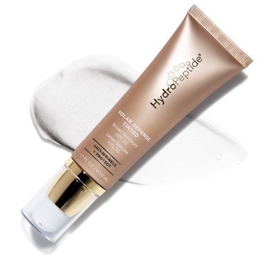 HYDROPEPTIDE SOLAR DEFENSE TINTED TESTER 
Sonnenschutz, Tönungs-, verjüngende Creme mit SPF-Schutz. Leicht deckende Creme. - Tester