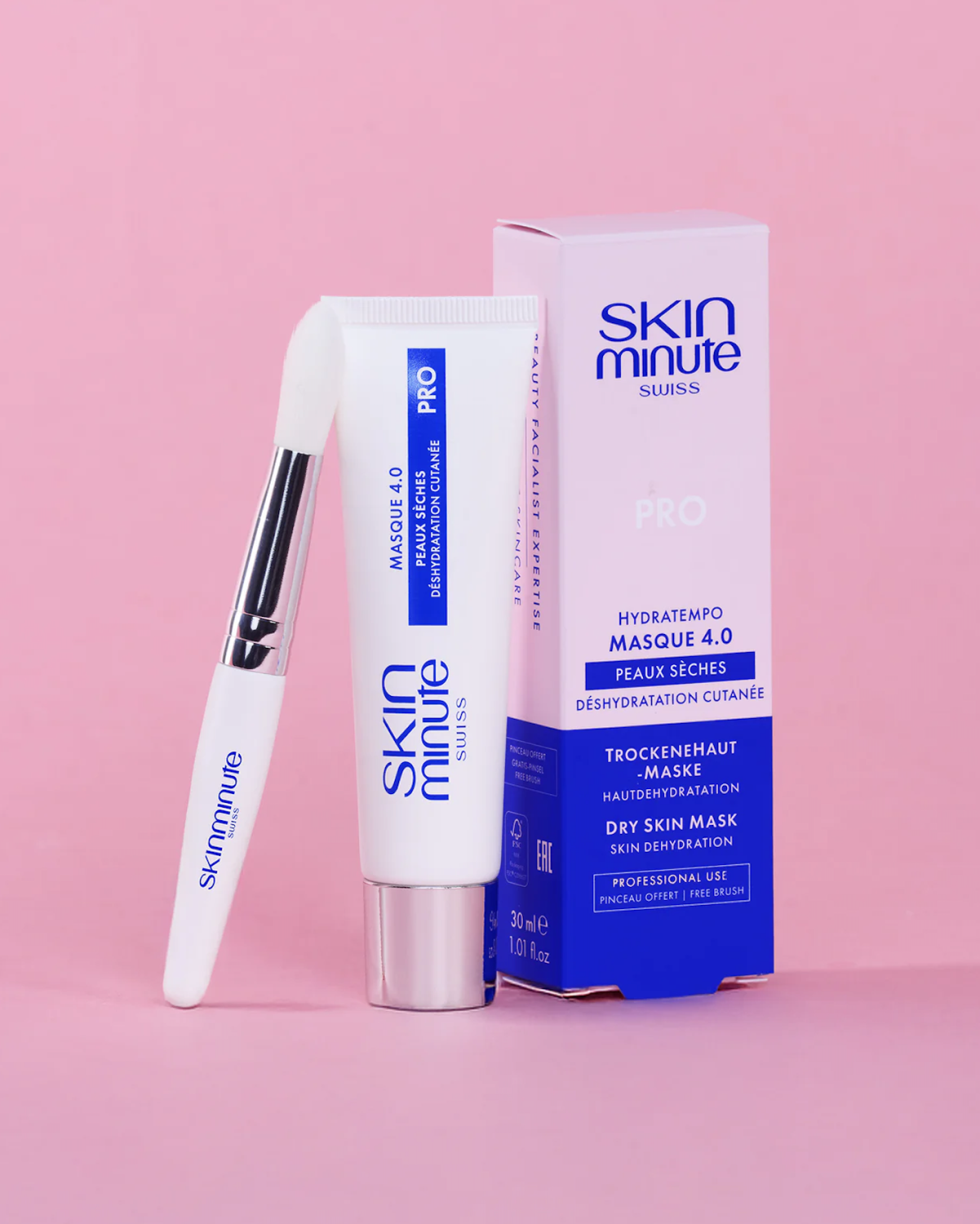 SKIN MINUTE PRO HYDRATEMPO MASQUE 4.0 DRY SKIN 
Intensive feuchtigkeitsspendende und nährende Maske Hydratempo 4.0 ist für trockene und dehydrierte Haut bestimmt.