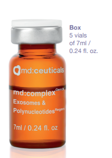 MD:CEUTICALS md:COMPLEX GENX EXOSOMES & POLYNUCLEOTIDES REGEN 
Exosomenbehandlung zur Regeneration und Verjüngung