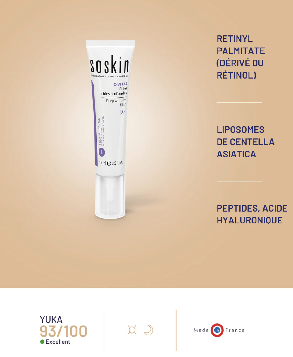 SOSKIN C-VITAL DEEP WRINLKES FILLER 
Filler für Augenfalten