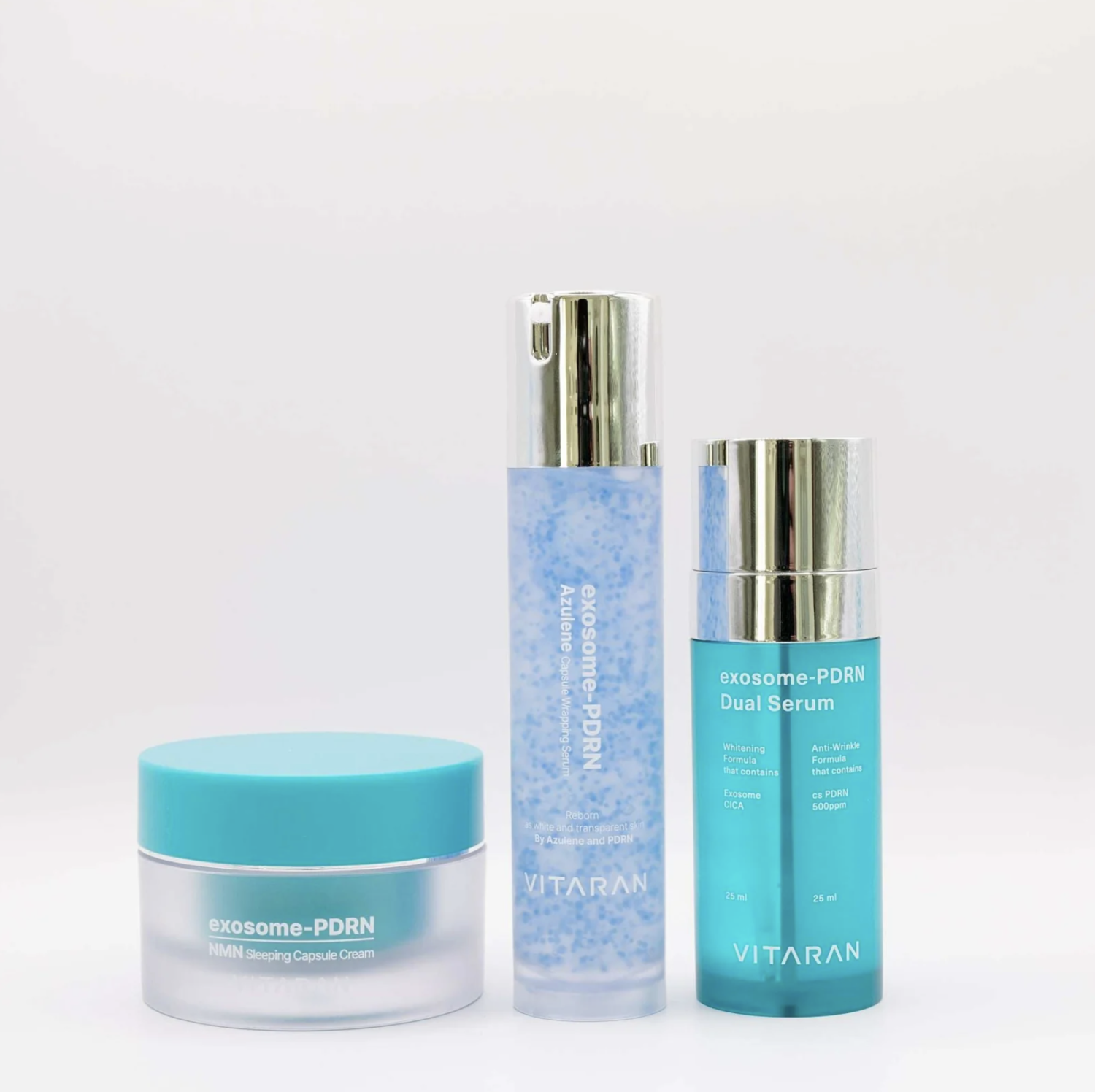VITARAN HP SERUM MADE FROM SALMON, ENRICHED WITH EXOSOMES, POLYNUCLEOTIDES, AND AZULENE FOR SKIN REJUVENATION. 
Feuchtigkeitsspendendes Serum mit Lachsspermien mit Exosomen zur Regeneration, Hydration und Erneuerung einer gesunden Haut. 50 ml.