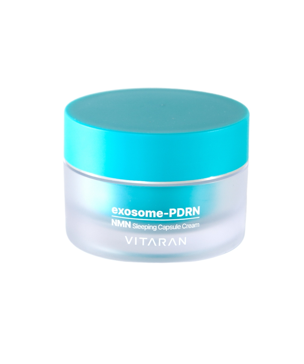 VITARAN HP EXOSOME AND POLYNUCLEOTIDE SLEEPING RICH NIGHT CREAM MADE FROM SALMON SPERM, ENRICHED WITH EXOSOMES AND NIACINAMIDE FOR SKIN REJUVENATION. 
Nacht-Rich-Pflegecreme mit Lachs-Spermien für Verjüngung, Regeneration und Feuchtigkeit der Haut.