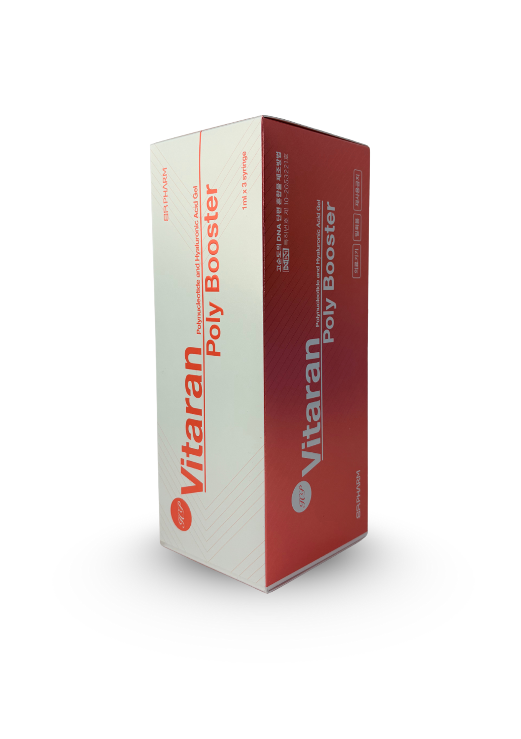 VITARAN HP SKIN POLYBOOSTER - PN POLYNUCLEOTID FROM SALMON AND HYALURONIC ACID GEL 
3x1ml. Vitaran Poly Booster - Polynukleotide aus Lachs und Hyaluronsäure zur Regeneration des Gewebes. Hydratation der Haut, Regeneration. Stimulation der Fibroblast