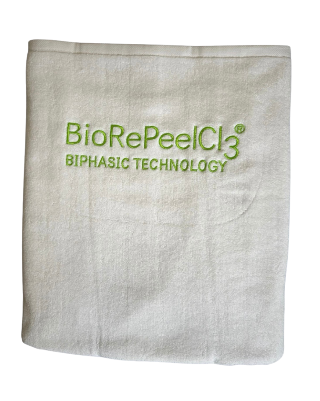 Gift Towel BioRePeel Big White + Green Logo