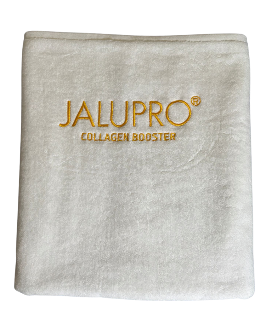 Gift Towel Jalupro Big White + Golden Logo