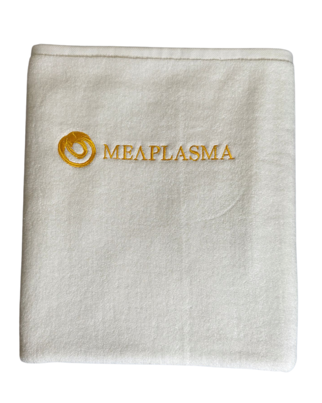 Gift Towel Meaplasma Big White + Golden Logo