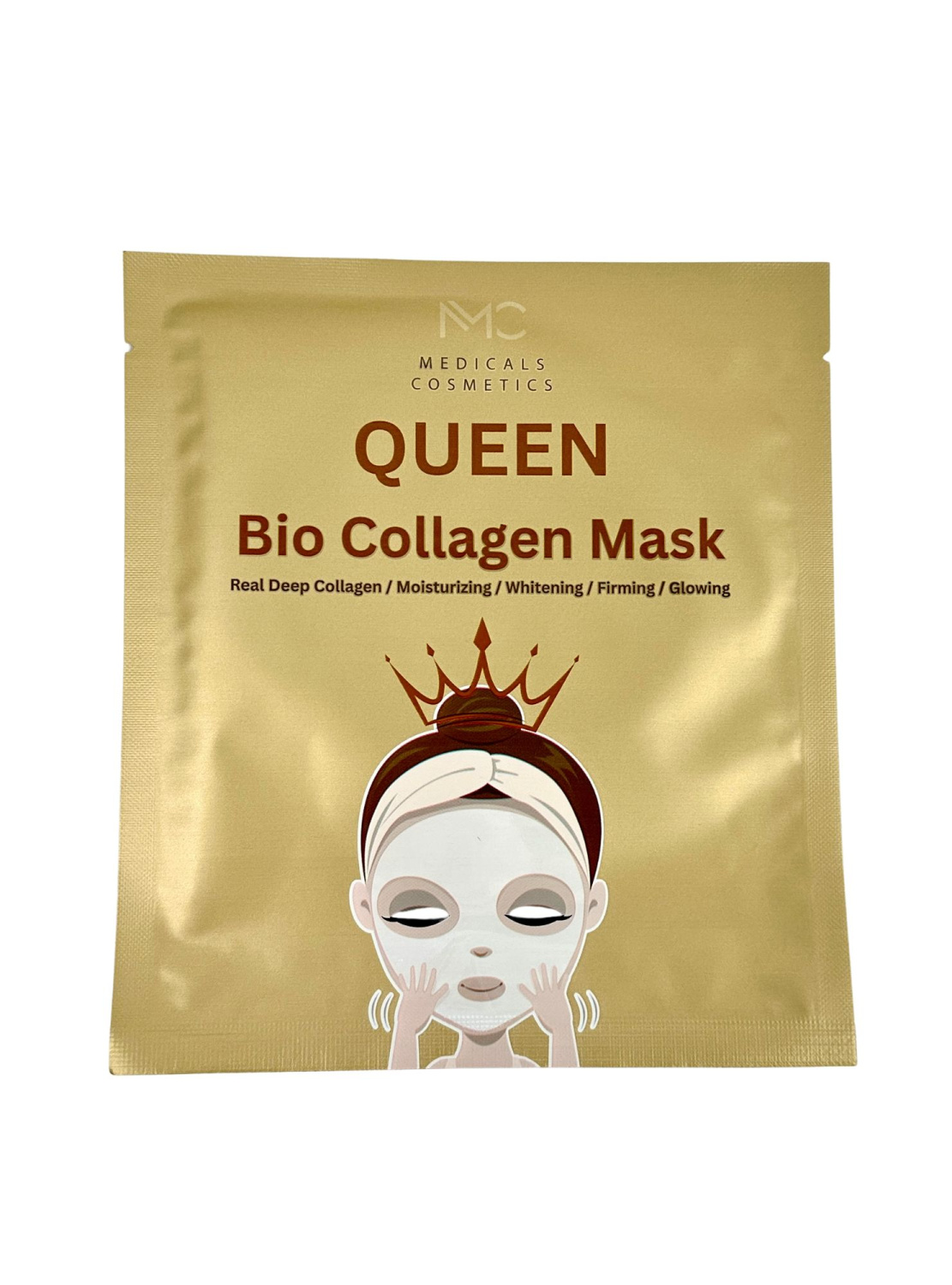 MEDICALS COSMETICS QUEEN BIO COLLAGEN MASK 
Hydrogel-Gesichtmaske von Medicals Cosmetics mit Kollagen