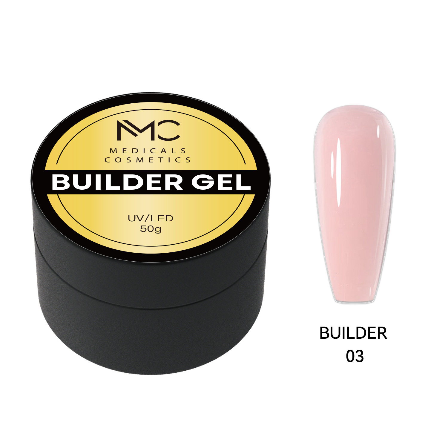 BUILDER GEL REGULAR - PROFESSIONAL MEDICALS COSMETICS - PINK 
Rosa Formgels für die Nägel
