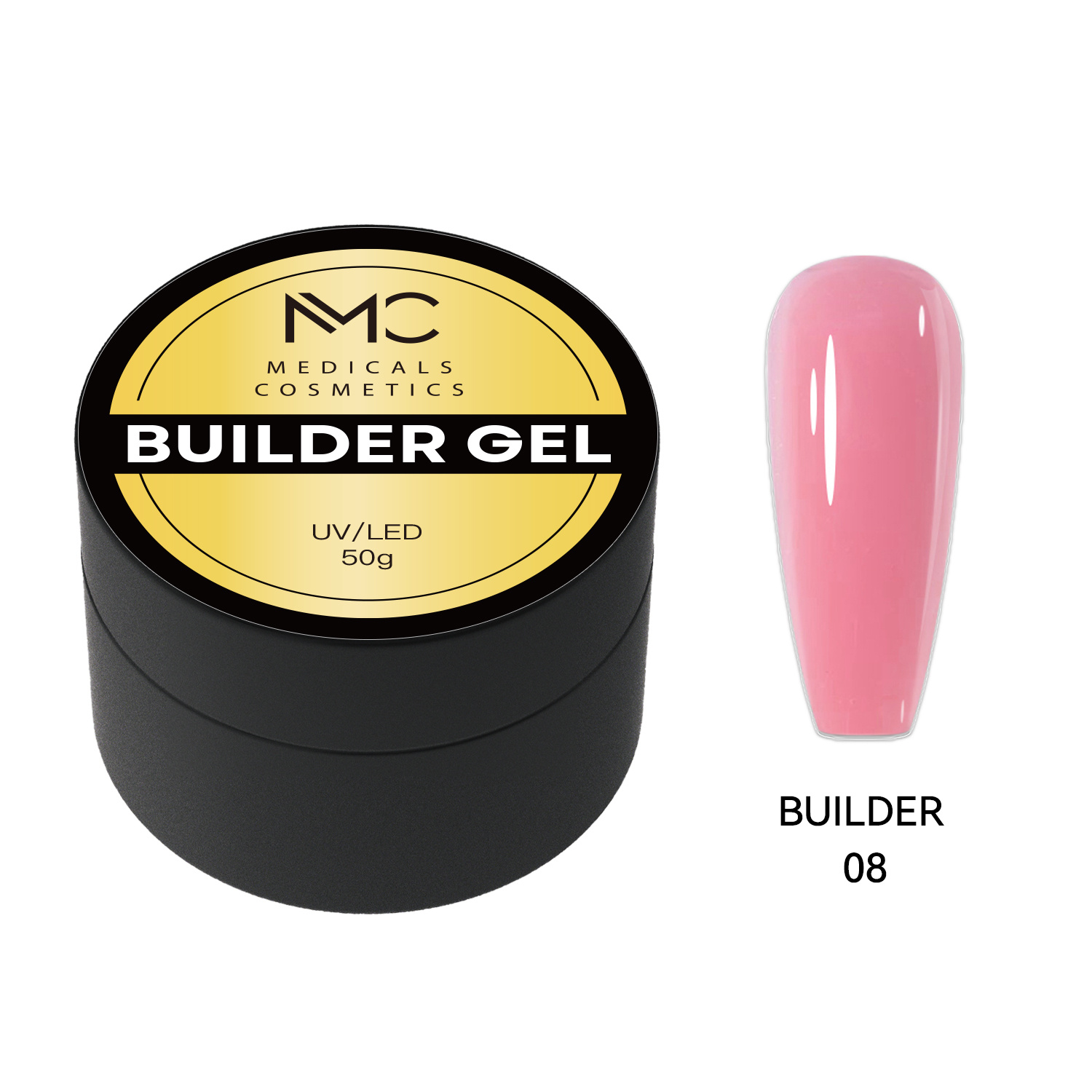 BUILDER GEL REGULAR - PROFESSIONAL MEDICALS COSMETICS - PINK 
Rosa Formgels für die Nägel