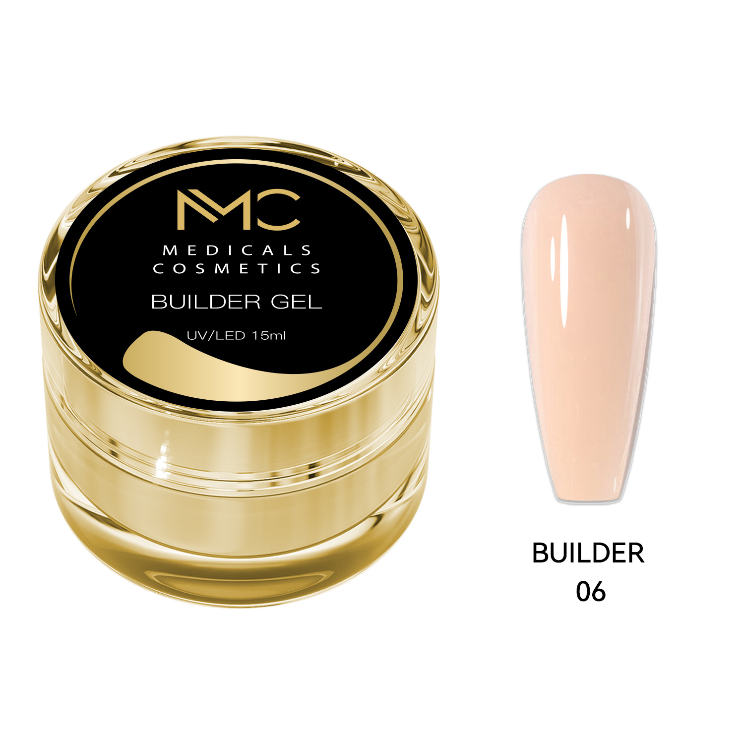 BUILDER GEL REGULAR - PROFESSIONAL MEDICALS COSMETICS - PINK 
Rosa Formgels für die Nägel