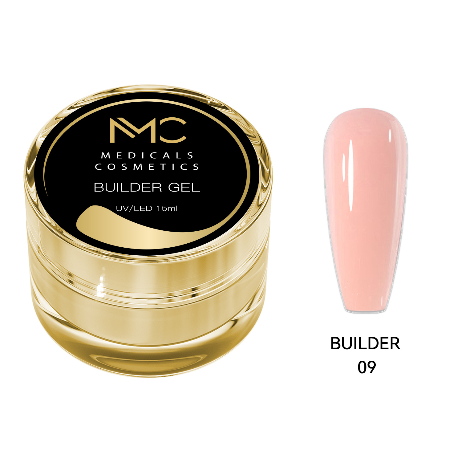 BUILDER GEL REGULAR - PROFESSIONAL MEDICALS COSMETICS - NUDE 
Körpermodelliergel für die Nägel
