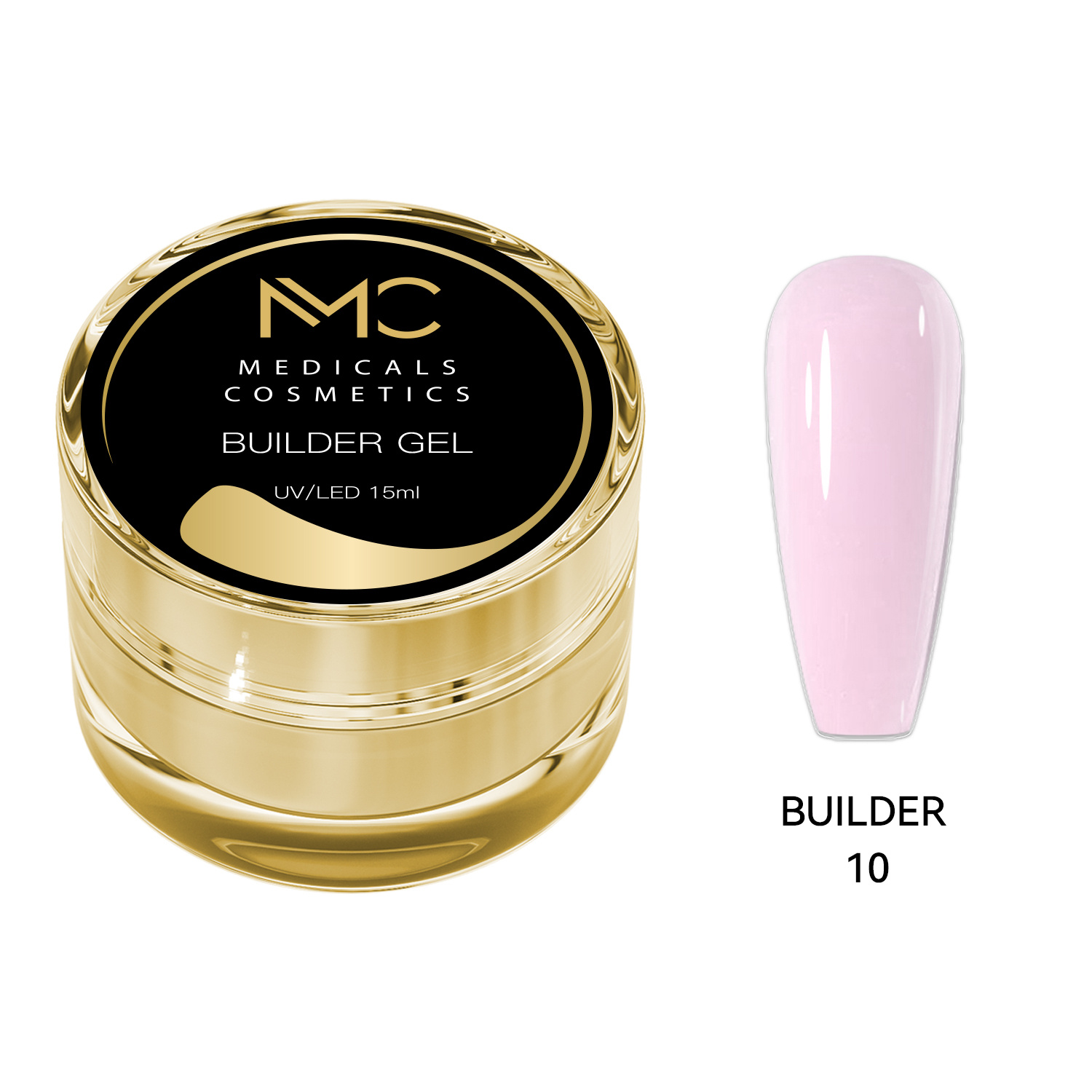 BUILDER GEL REGULAR - PROFESSIONAL MEDICALS COSMETICS - PINK 
Rosa Formgels für die Nägel