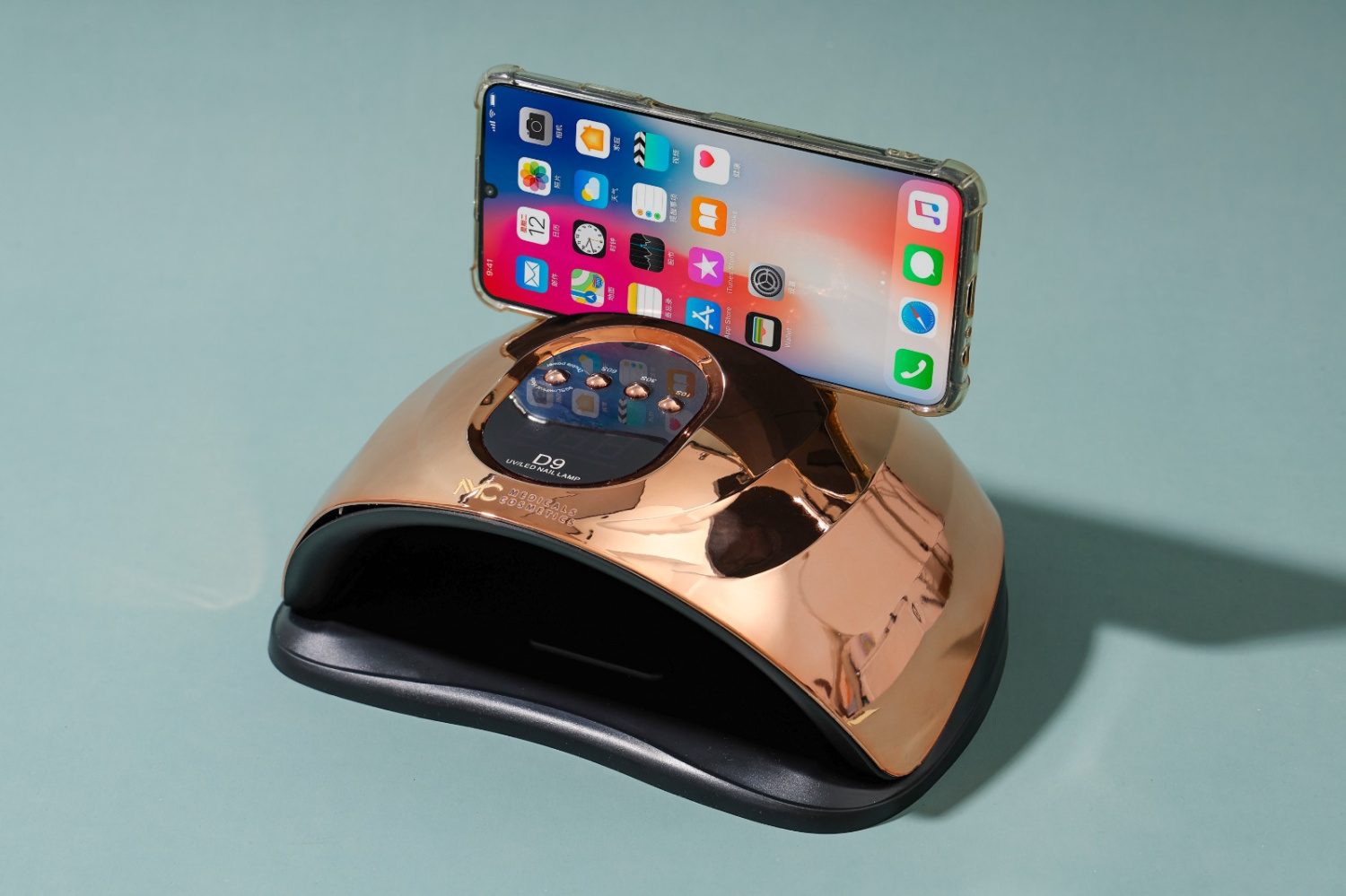 UV/LED NAIL LAMP D9 FOR CURING GEL NAILS<br>MC MEDICALS COSMETICS 
Medicals Cosmetics UV/LED-Lampe zum Aushärten von Gelnägeln