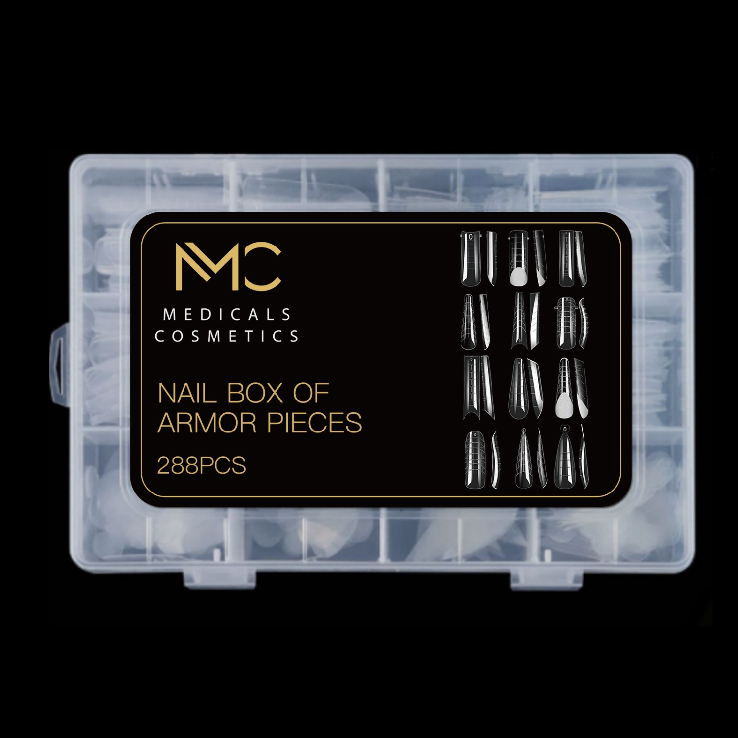 PROFESSIONAL NAIL FORM TIPS SET 288 PCS MC MEDICALS COSMETICS