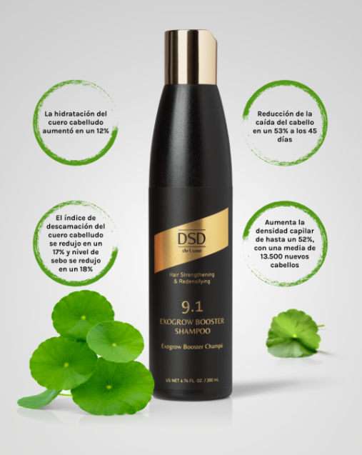 DSD SIMONE DE LUXE EXOGROW BOOSTER SHAMPOO 
9.1L Innovatives Shampoo mit Exosomen zur Unterstützung des Haarwachstums und gegen Haarausfall.