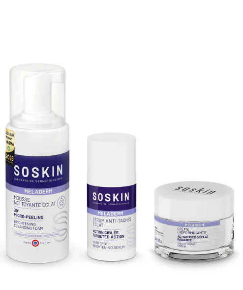 SOSKIN PARIS BRIGHTENING CREAM<BR>MELADERM 
Aufhellende regenerierende Creme gegen Pigmentflecken