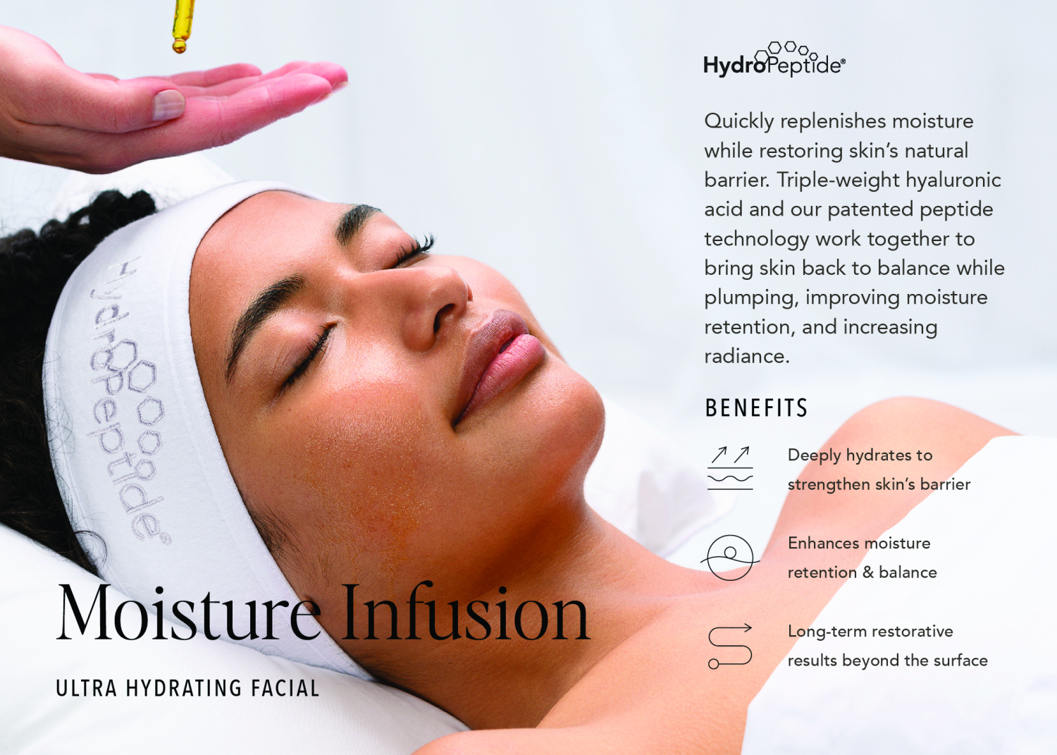 Darček Hydropeptide Papierový prezentačný stojanček Hydropeptide Component - Moisture Infusion Facial Sign (easel back)