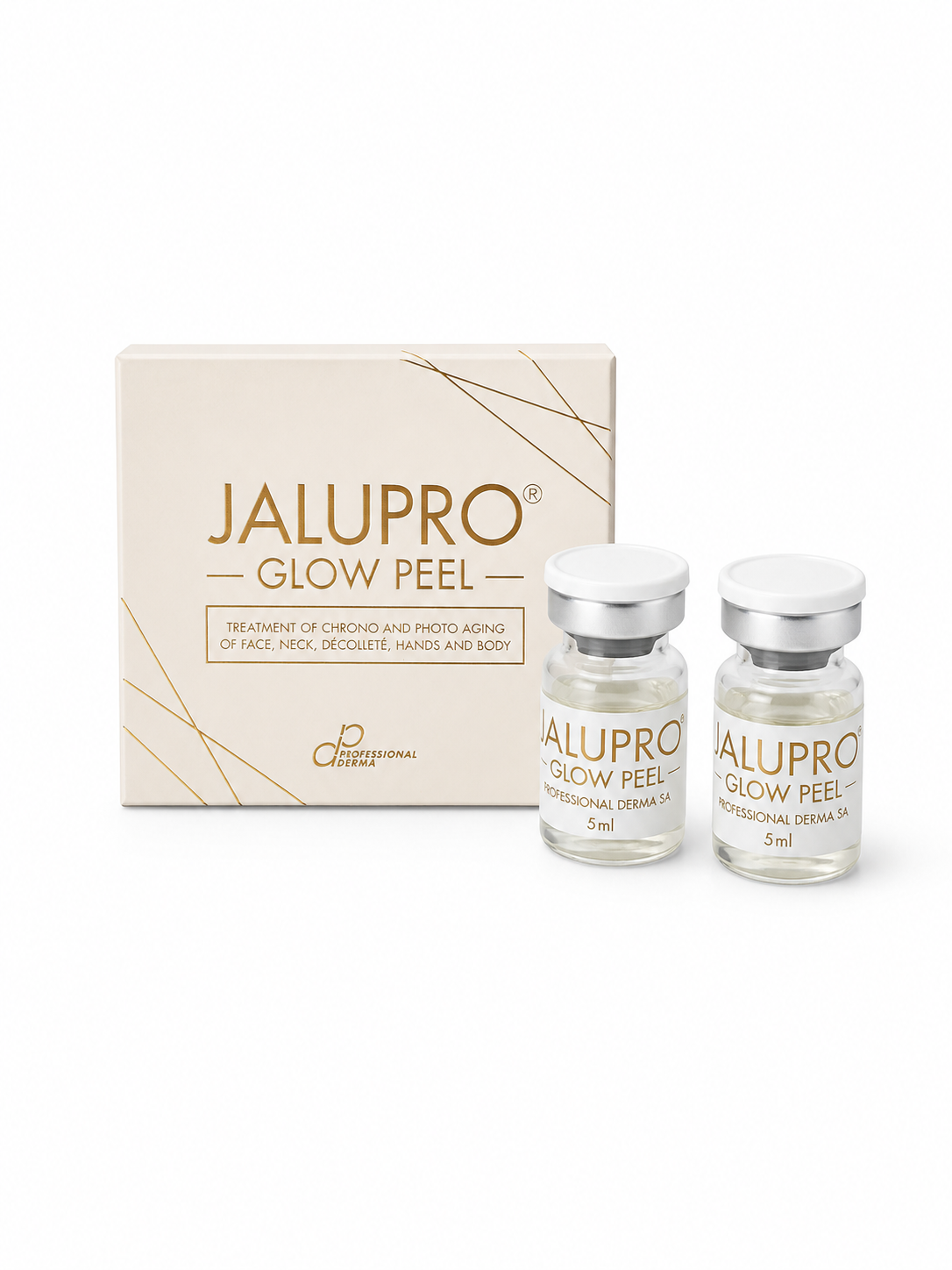 JALUPRO GLOW PEEL 1 BOX / 2 VIALS 
Anti-Aging Glow Peeling mit TCA und gleichzeitigem Kollagenboostern zur Verjüngung und Straffung der Haut ohne Nadel.