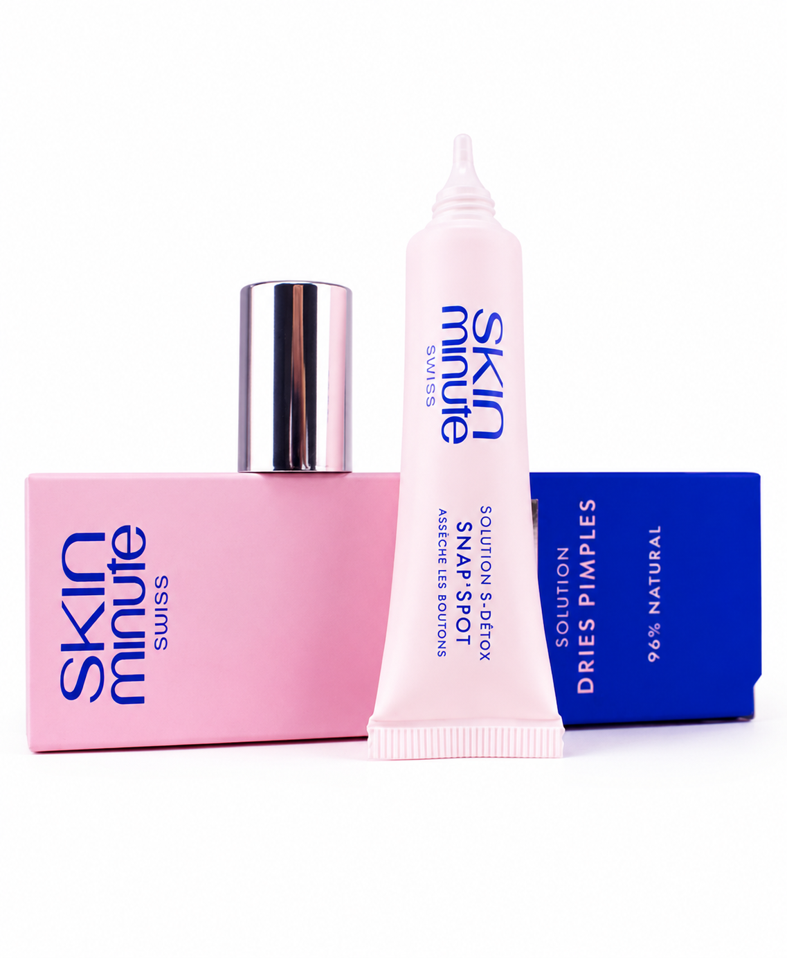 SKIN MINUTE SOLUTION DRIES PIMPLES 
Lokales Gel gegen Akne und Unreinheiten