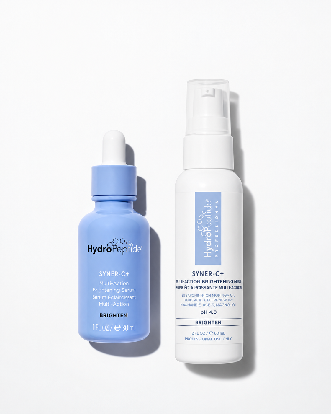 HYDROPEPTIDE SYNER-C+ MULTI-ACTION BRIGHTENING SERUM 
HP Multifunktionales aufhellendes Serum mit 20 % stabilisiertem Vitamin C