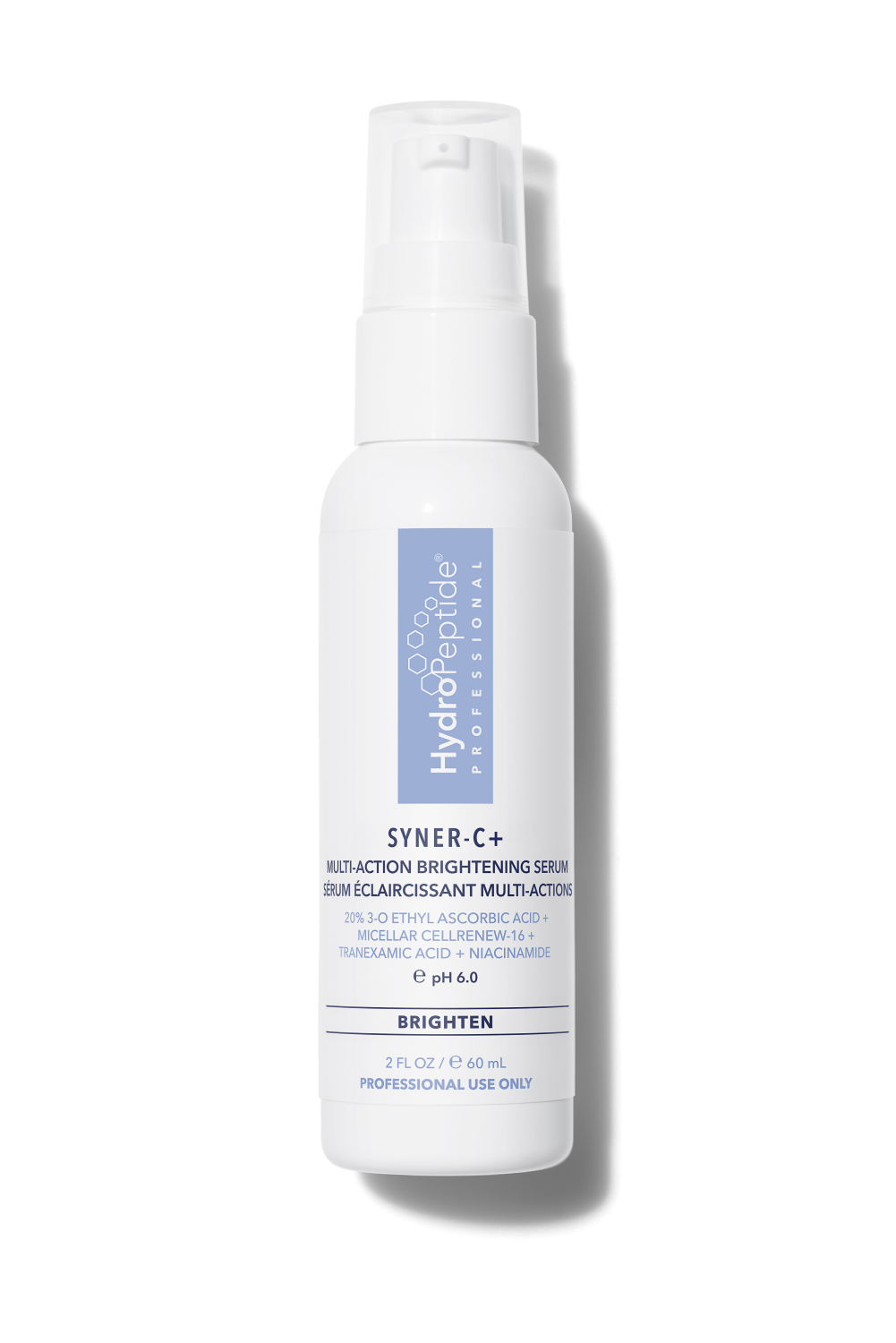 HYDROPEPTIDE SYNER-C+ MULTI-ACTION BRIGHTENING SERUM 
HP Multifunktionales aufhellendes Serum mit 20 % stabilisiertem Vitamin C
