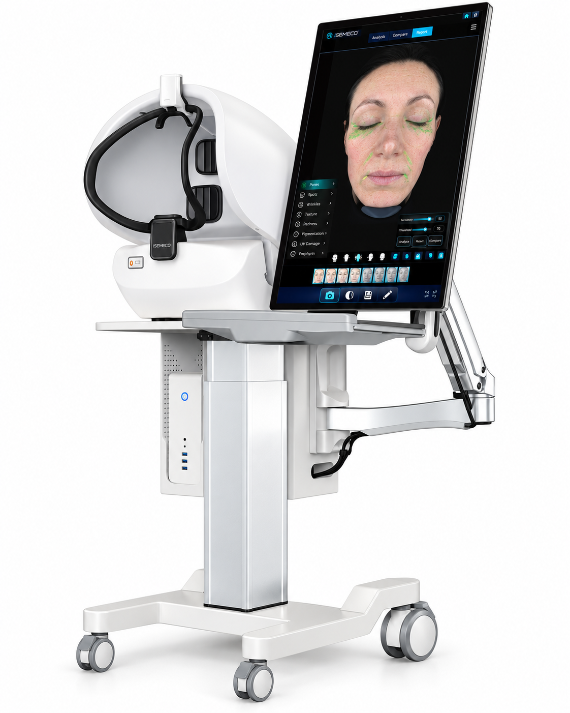 PROFESSIONAL MIRROR SKIN ANALYZER 
Intelligentes KI-Spiegel für professionelle Hautanalyse