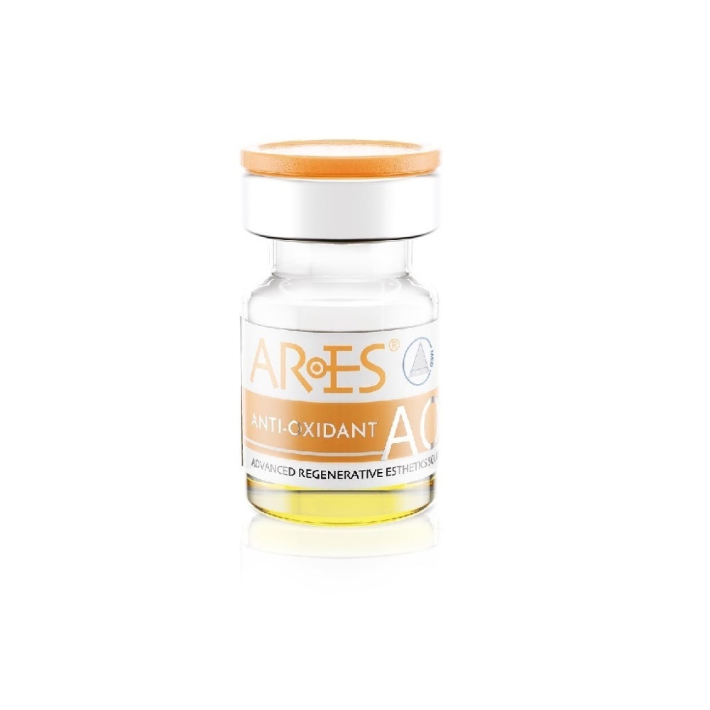 Anti-Aging Lösung zur Bekämpfung der Licht- und Chrono-Alterung der Haut<br>Ares Anti-Oxidant 4x4 ml.<br>EXP 09/26 Rabatt 20%