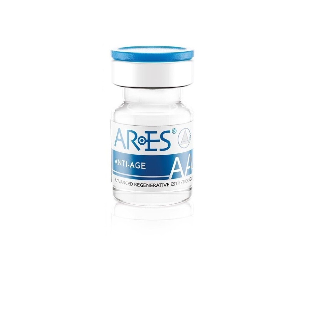 Ares Anti-Age<br>Mesotherapiecocktail zur Stimulierung der Synthese von Kollagen, Elastin und Hyaluronsäure und Fördert der Hautelastizität 4x4 ml