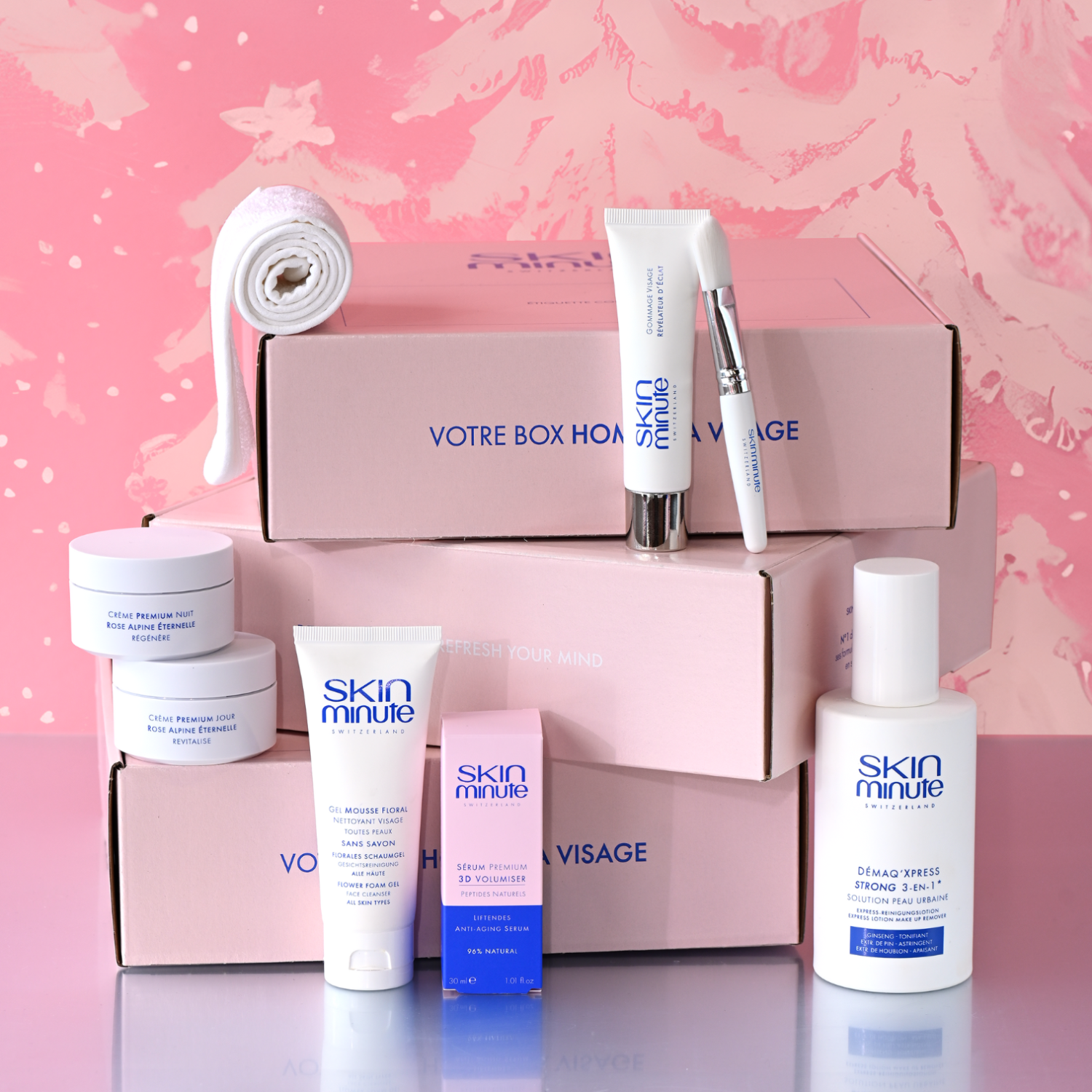 SKIN MINUTE PREMIUM 3D VOLUMISER TOTAL LIFT SERUM ANTI-AGING 
Peptidreiches straffendes Gesichtsserum mit Stammzellen 50+