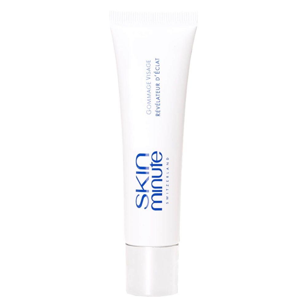 SKIN MINUTE GOMMAGE VISAGE PEEL-OFF SCRUB 
Gesichtspeeling mit Vitamin B<br>Exfolierendes körnungsloses Peeling mit Reisstärke