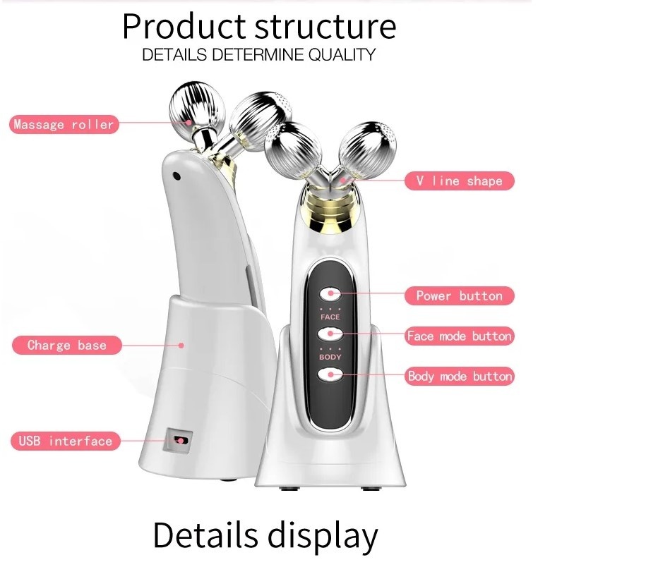Kugel-Massageroller 3D Hautpflege<br>Double Roller Machine Face Lifting