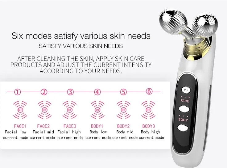 Kugel-Massageroller 3D Hautpflege<br>Double Roller Machine Face Lifting
