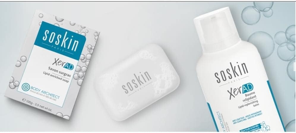 Lipid-replenishing balm + Lipid-enriched soap<br>XerA.D Lipidauffüllendes Balsam + Seife