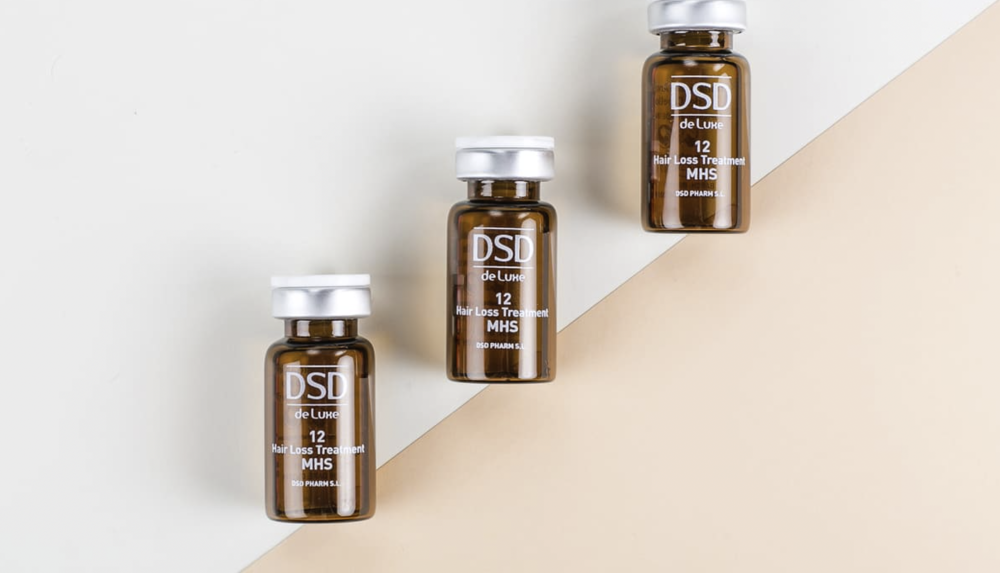 Mesotherapeutische Lösung gegen Haarausfall. Revitalisierende Haarkur für Alopezie und Haartransplantation<br>DSD Mesohair Solution