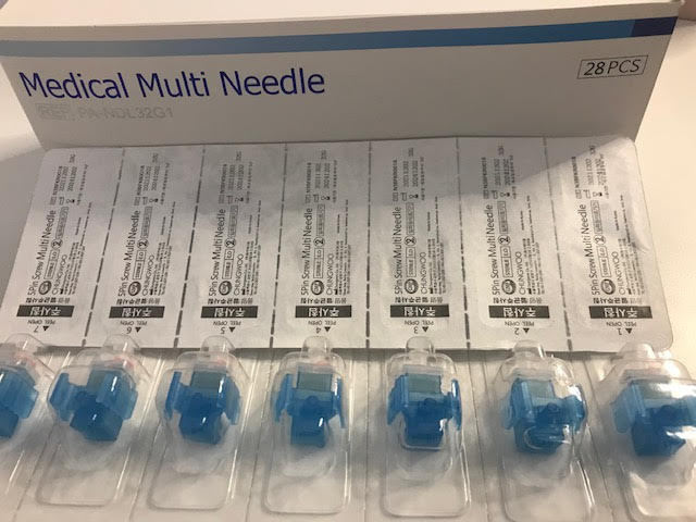 Skin Injector 3 5 PIN Nadeln<br>5 Pin Ersatzaufsätze für den Skin Injector 3<br>EXP 08/26 Rabatt 40%