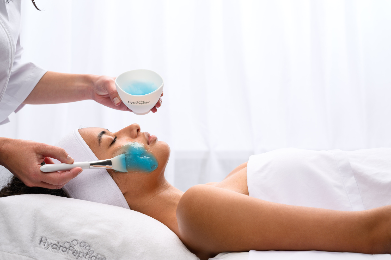 Stichprobe Professional Brighten & Glow Jelly Mask<br>Zweistufige aufhellende Hydrogel-Maske