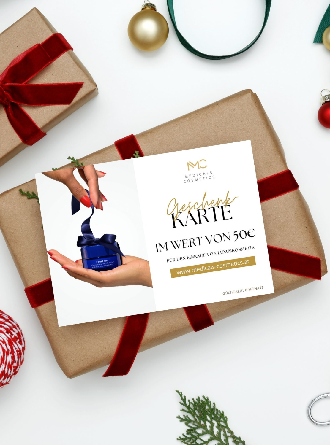 GIFT CART 50.- 
Geschenkgutschein im Wert von 50 €