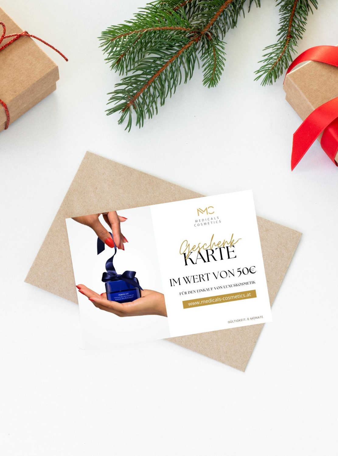 GIFT CART 50.- 
Geschenkgutschein im Wert von 50 €